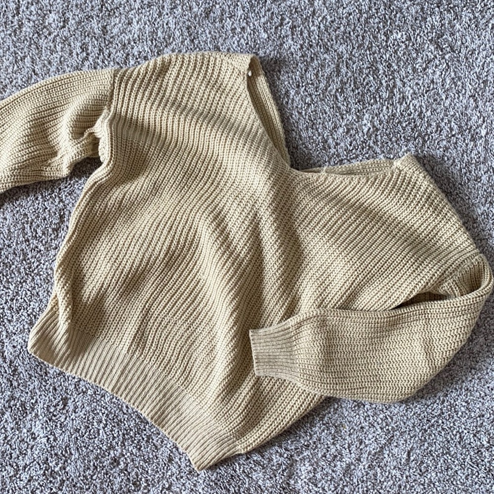 Reversible Twist Knot Knit Sweater